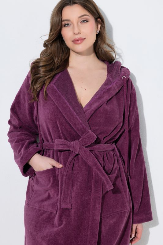 Terry Cloth Belted Bathrobe