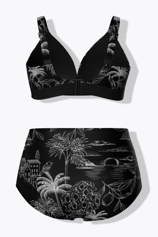 Vacation Print Bikini Set