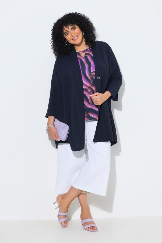 Oversized V-Neck Snap Close Cardigan