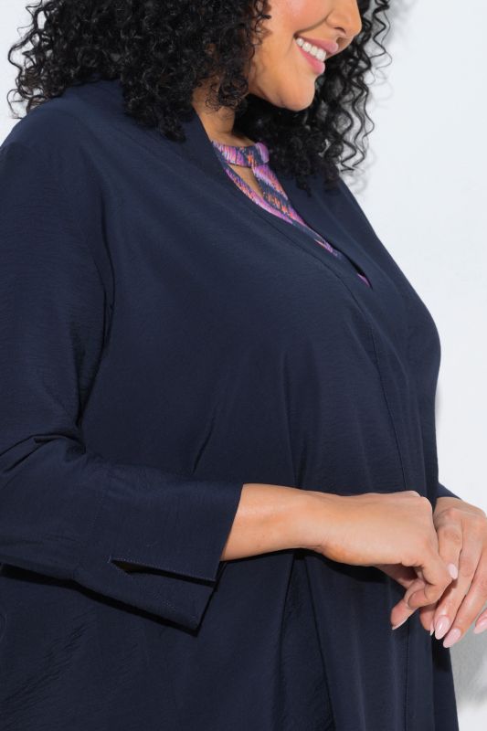 Oversized V-Neck Snap Close Cardigan