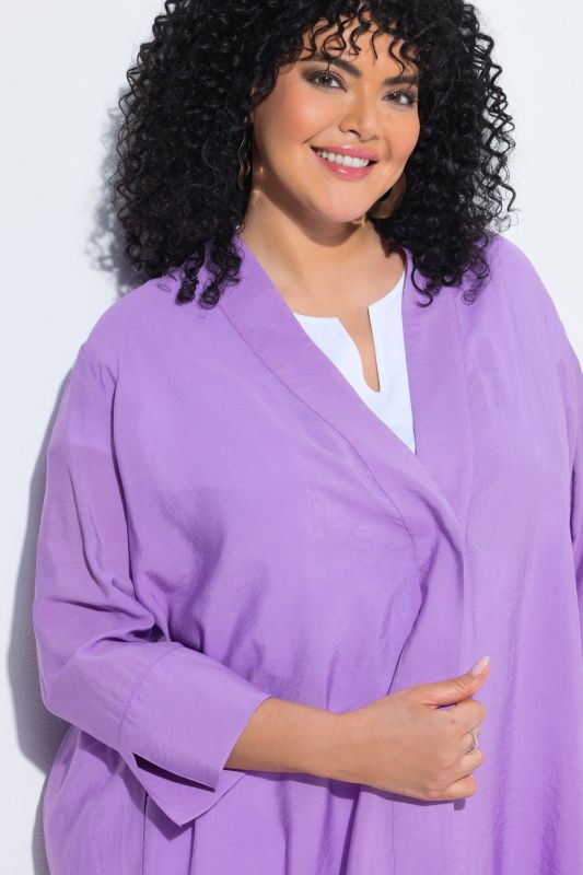 Oversized V-Neck Snap Close Cardigan