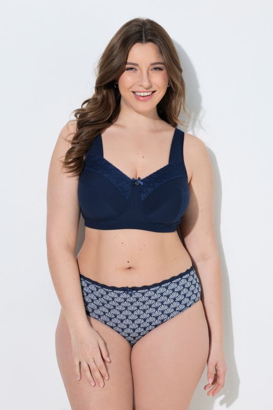 Lace Panel Relief Bra