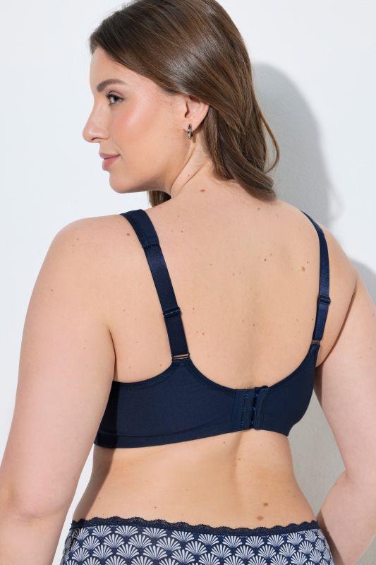 Lace Panel Relief Bra
