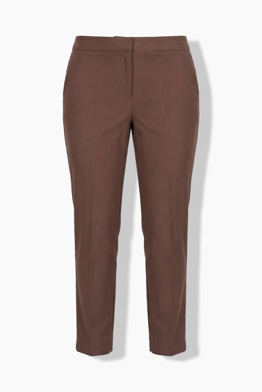 Pressed Crease Elastic Waist Pants