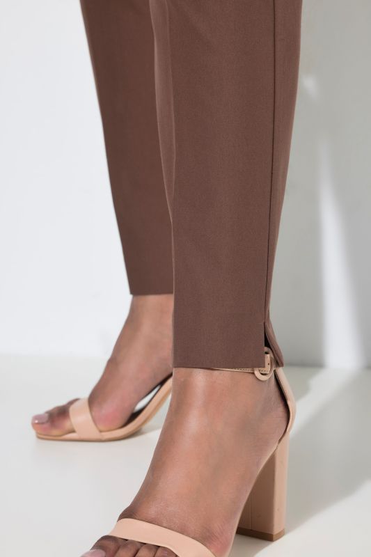 Pressed Crease Elastic Waist Pants