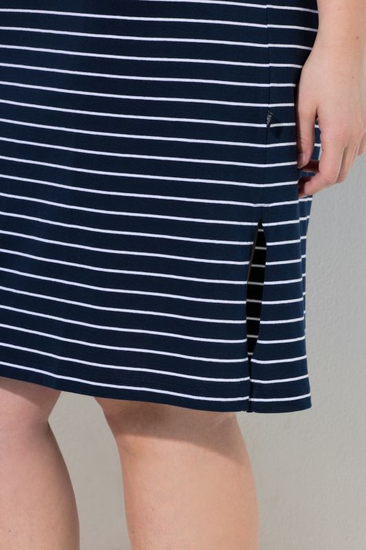Floral Stripe Short Sleeve Nightgown