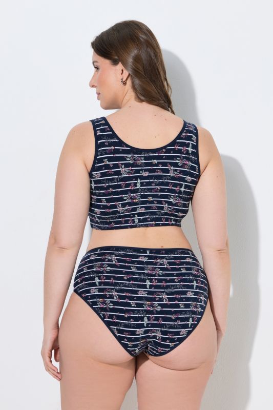 Floral Stripe Bralette