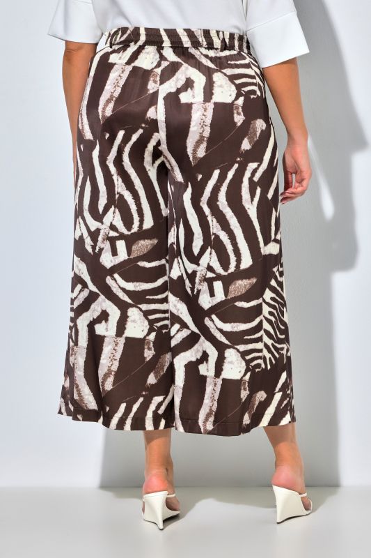 Zebra Print Comfort Waist Culottes