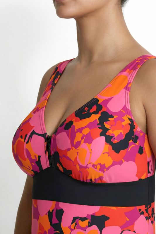 Electric Floral One Piece Swimsuit