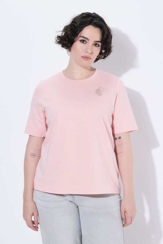 Metallic Back Embroidered Tee