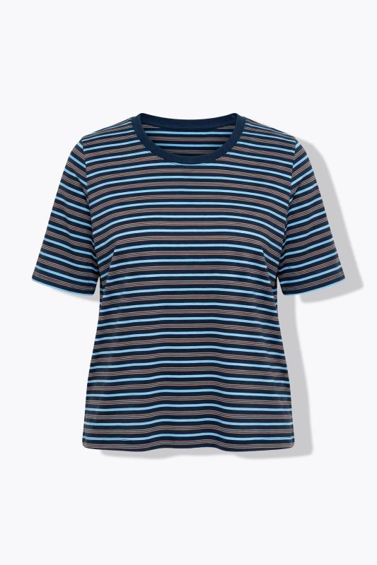 Striped Short Sleeve Crew Neck Tee