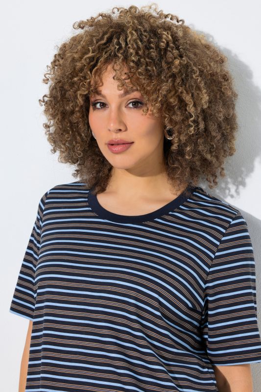 Striped Short Sleeve Crew Neck Tee