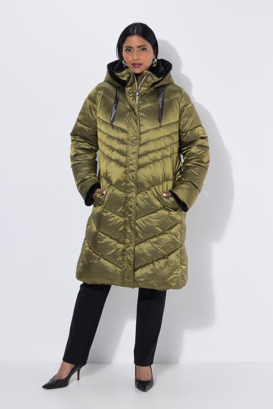 HYPRAR Metallic Quilted Coat