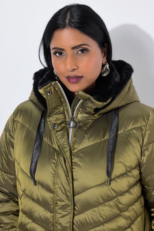 HYPRAR Metallic Quilted Coat