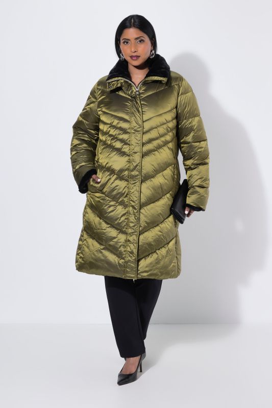 HYPRAR Metallic Quilted Coat