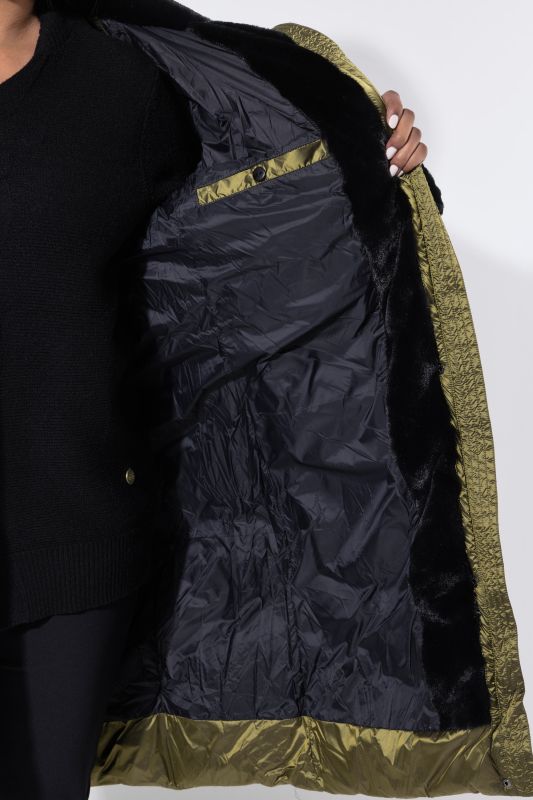 HYPRAR Metallic Quilted Coat