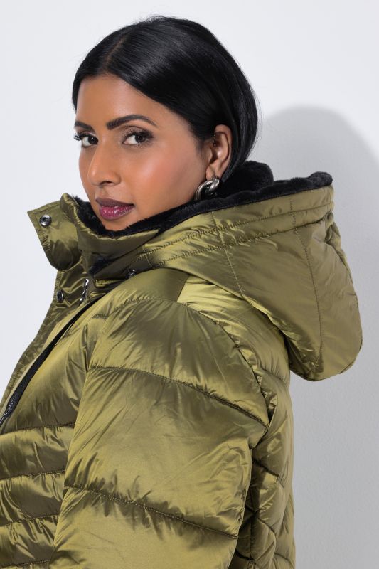 HYPRAR Metallic Quilted Coat