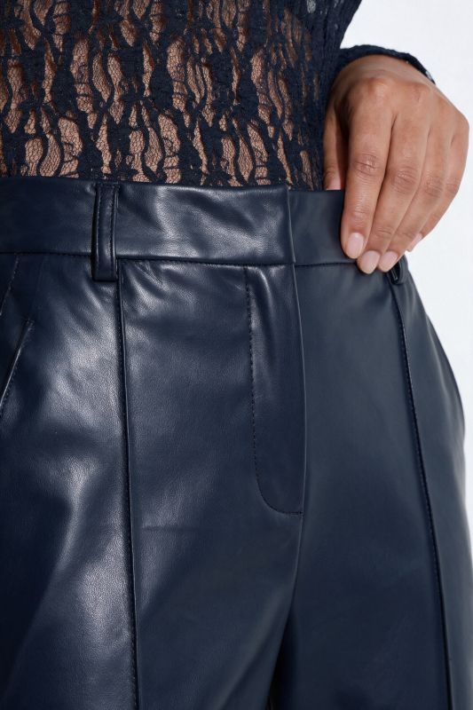 Faux Leather Comfort Waist Pants