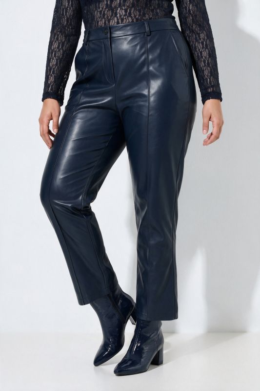 Faux Leather Comfort Waist Pants