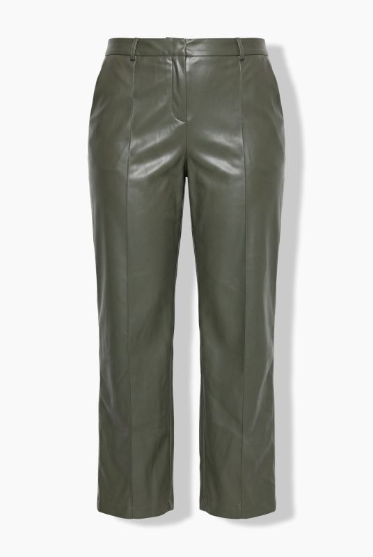 Faux Leather Comfort Waist Pants