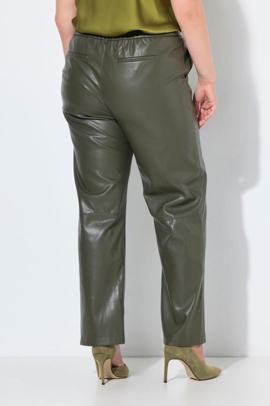 Faux Leather Comfort Waist Pants