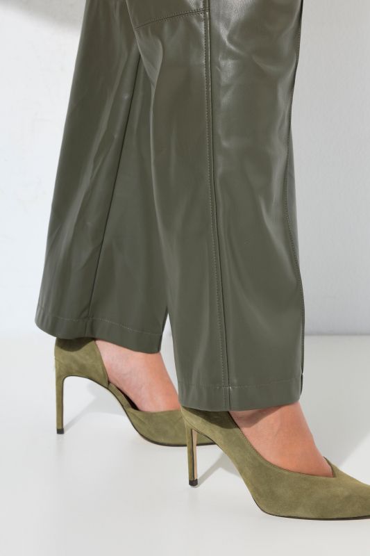 Faux Leather Comfort Waist Pants