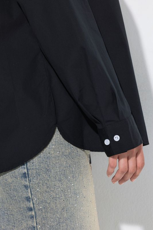 Long Sleeve Button-Down Blouse